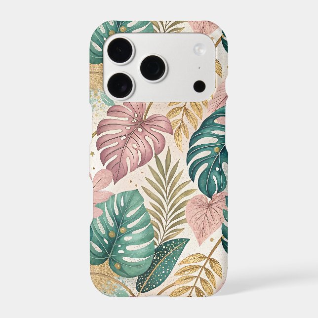Elegant Tropical Monsteras Boho (Back)