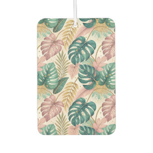 Elegant Tropical Monsteras Boho Car Air Freshener