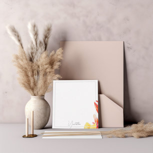 elegant tropical note card