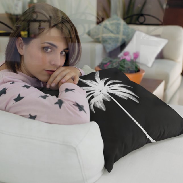 Elegant  Tropical Palm Tree Modern Cushion (Creator Uploaded)