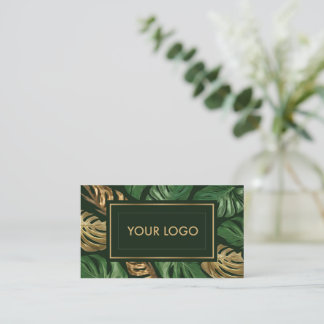 Elegant Tropical Theme Business Card