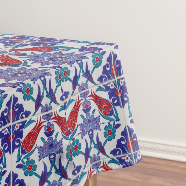 Elegant Tulip and Rose Floral Flowers Photography Tablecloth (In Situ)