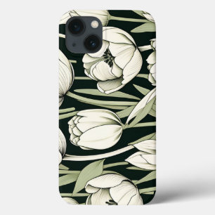 Elegant Tulip Bloom Botanical iPhone 13 Case