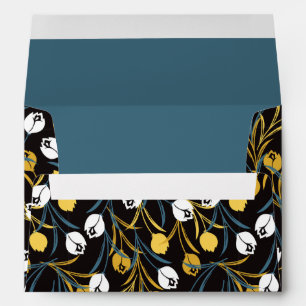 Elegant Tulip Floral Pattern Envelope