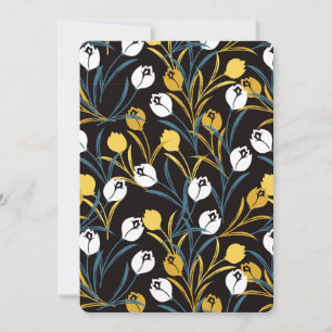 Elegant Tulip Floral Pattern Invitation