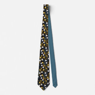 Elegant Tulip Floral Pattern  Tie