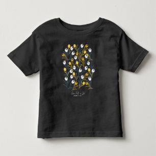 Elegant Tulip Floral Pattern Toddler T-Shirt