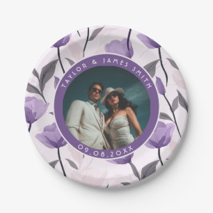 Elegant Tulip Floral Plate For Simple Wedding