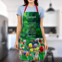 Elegant Tulip Garden Scripture Personalised
