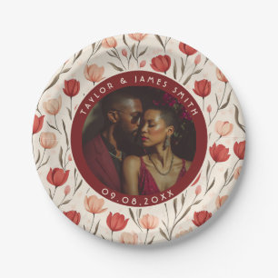 Elegant Tulip Plates For Wedding Guest Favour