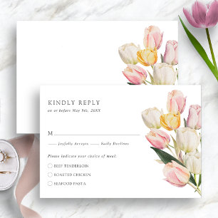 Elegant Tulip RSVP Card