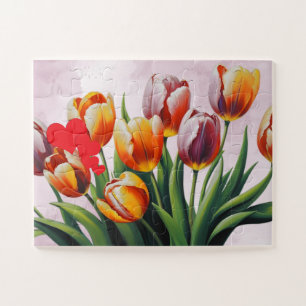 Elegant Tulips Happy Mother’s Day  Jigsaw Puzzle