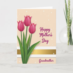 Elegant Tulips Mothers Day Card