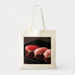 Elegant Tuna Sushi Trio Tote Bag