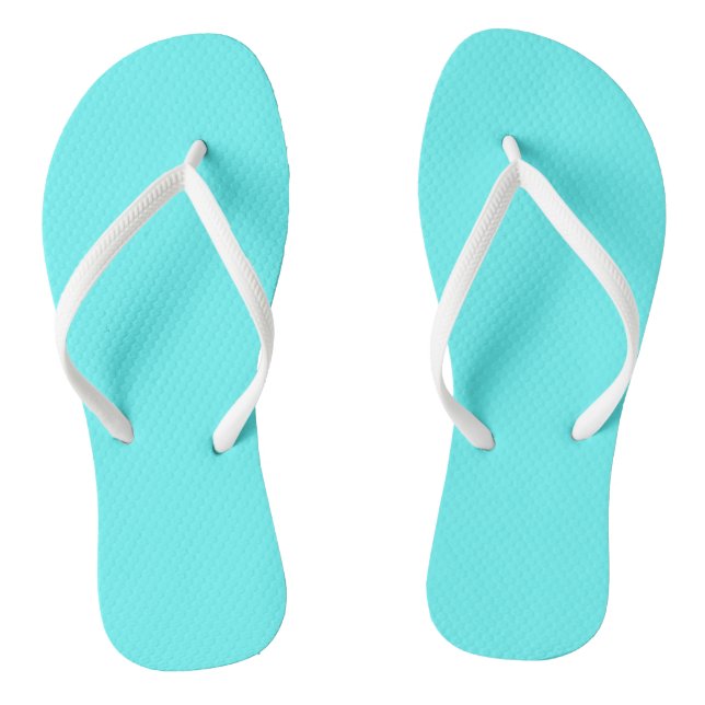 Elegant turquoise flip flops (Footbed)