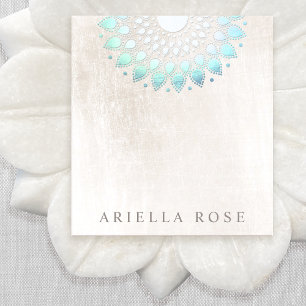 Elegant Turquoise Floral Lotus Notepad