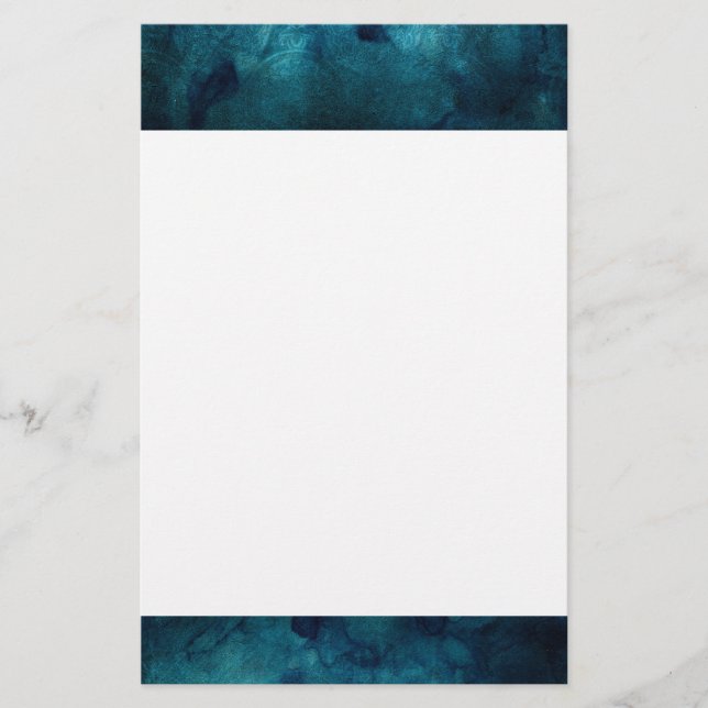 Elegant Turquoise Mandala Watercolor Pattern (Front)