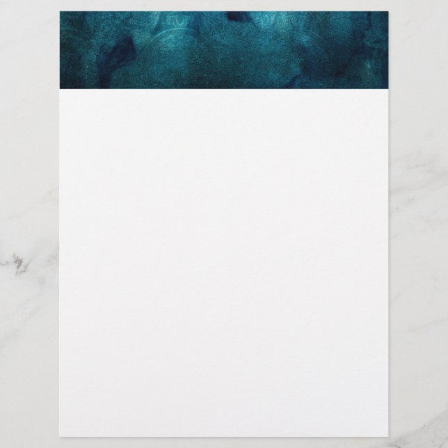 Elegant Turquoise Mandala Watercolor Pattern (Front)