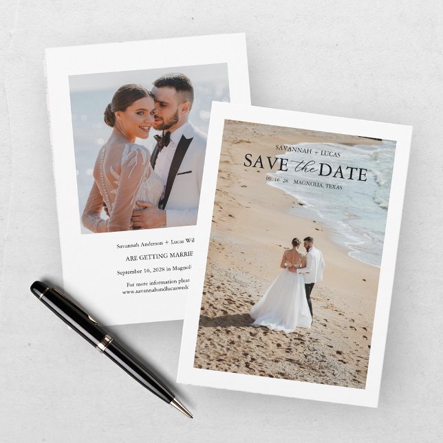 Elegant Two Photo Save The Date (Creator Uploaded)