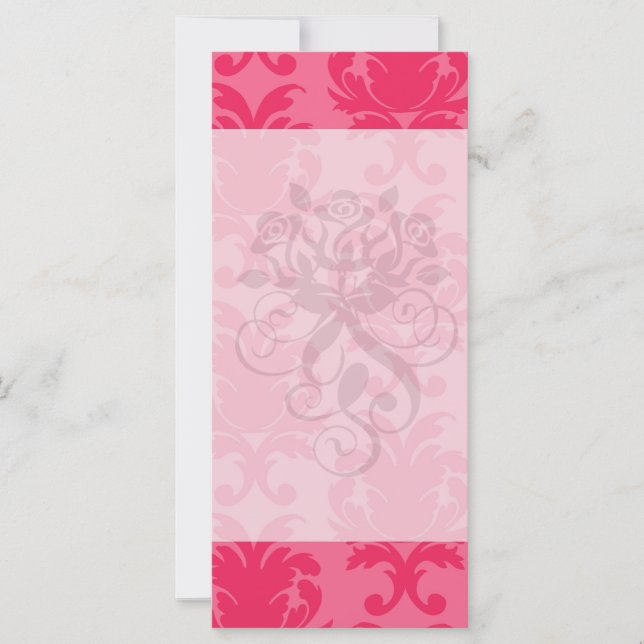 elegant two tone pink damask pattern (Front)