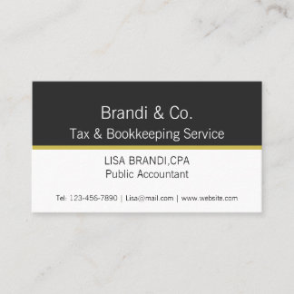 Elegant Two Toned Professional Business Card