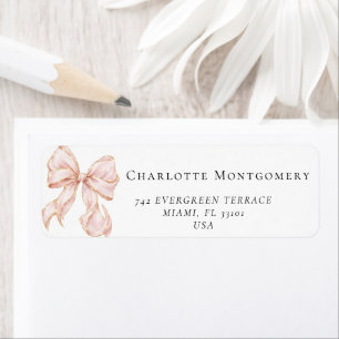 Elegant, tying the Pink Bow bridal shower
