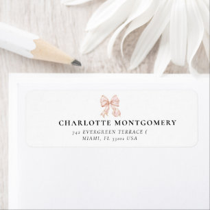 Elegant, tying the Pink Bow bridal shower
