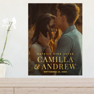 Elegant Type Photo Wedding Foil Prints
