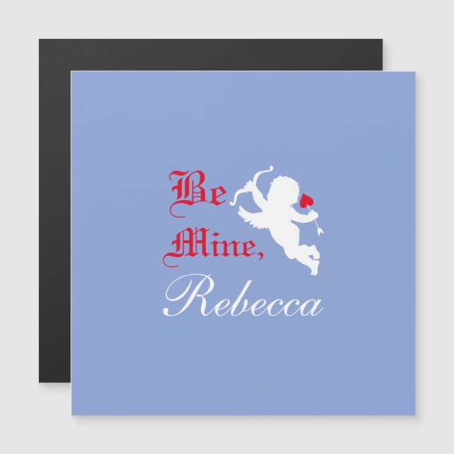 Elegant Typography Be Mine, Say Yes Love Arrow (Front/Back)