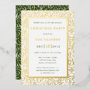 Elegant Typography Christmas Party