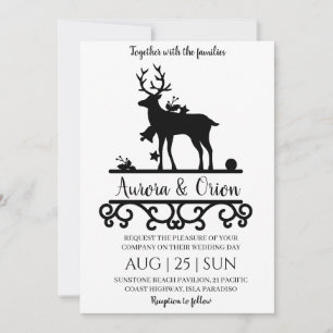 elegant typography christmas wedding cards