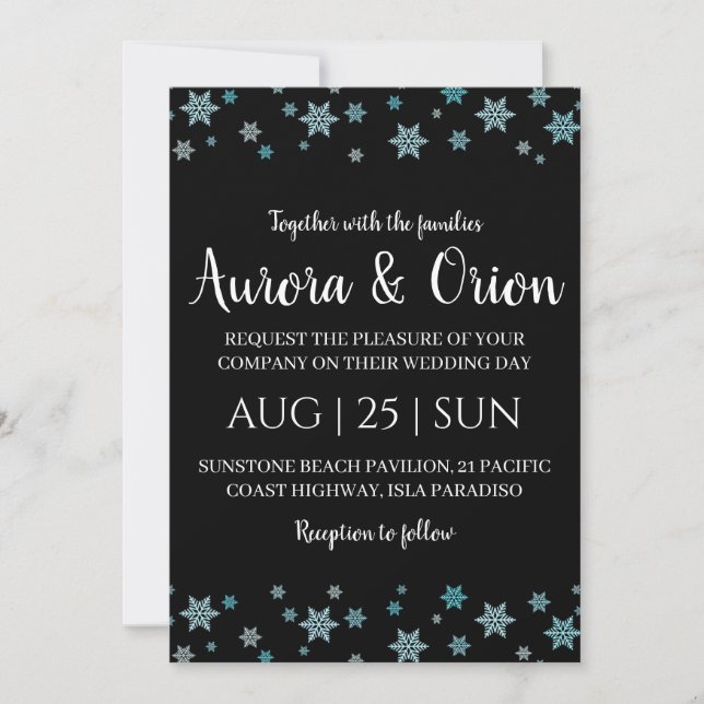 elegant typography christmas wedding cards (Front)