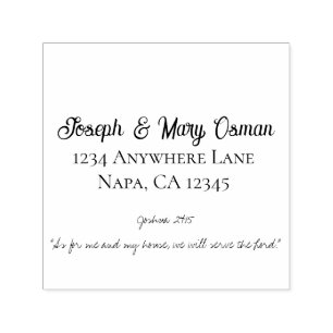 Elegant Typography Customisable Faith Scripture Self-inking Stamp