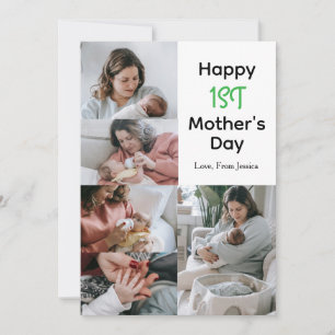 elegant typography easter family photo collage holiday card