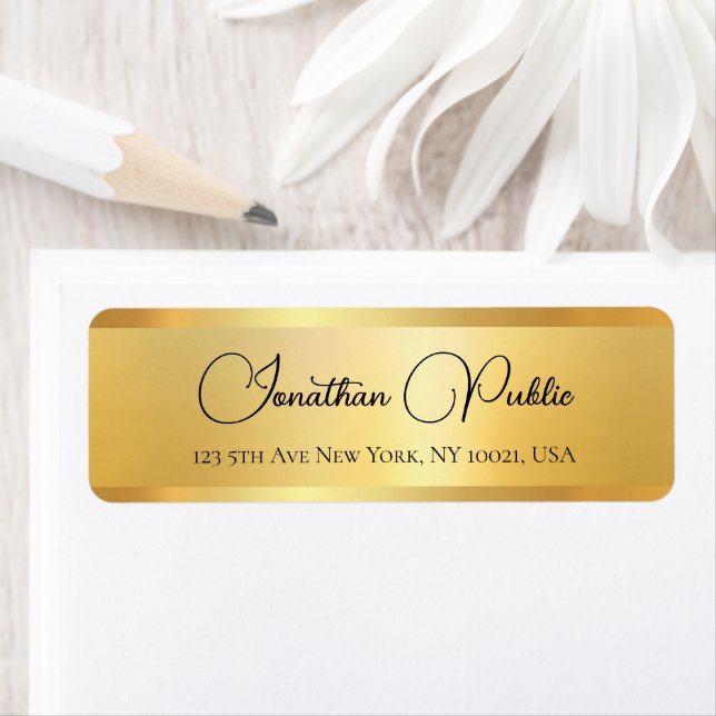 Elegant Typography Handwritten Return Address (Insitu)