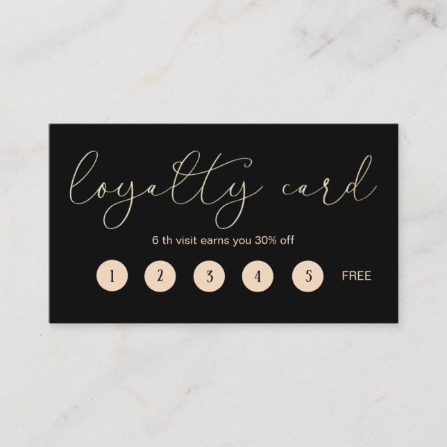 Elegant Typography ⎢ Loyalty Card (Front)