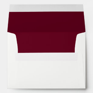 Elegant Typography   Marsala Wedding Envelope