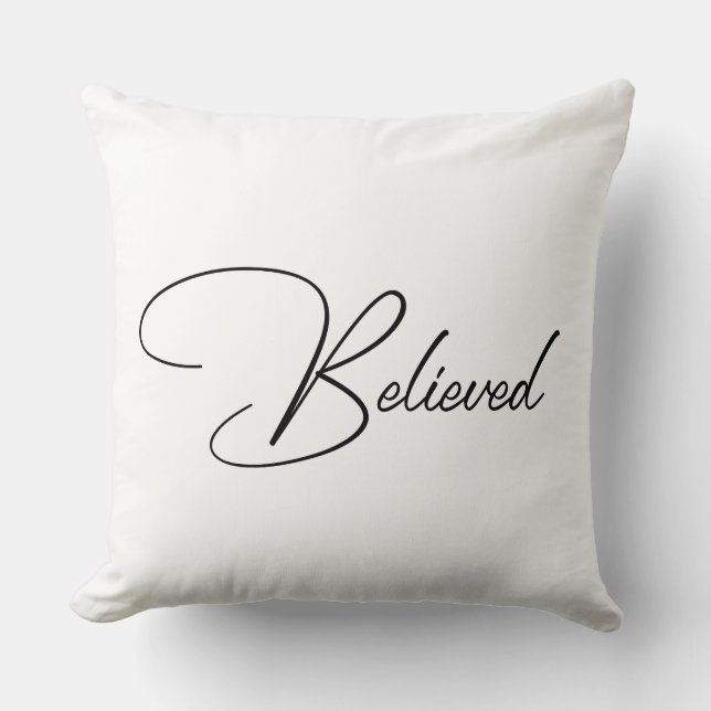  Elegant typography motivational quote  Cushion (Front)