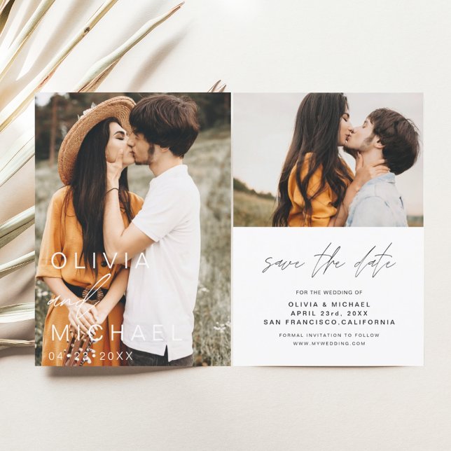 Elegant Typography Save the Date Photo Minimalist (Creator Uploaded)