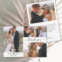 Elegant Typography Script 4 Photo Collage Wedding