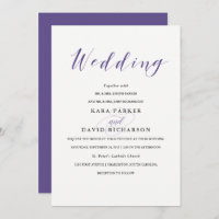 Elegant Typography | Violet Wedding