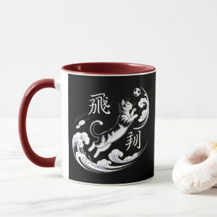 Elegant Ukiyo-e Cat Soccer Gift for Japanese Art  Mug