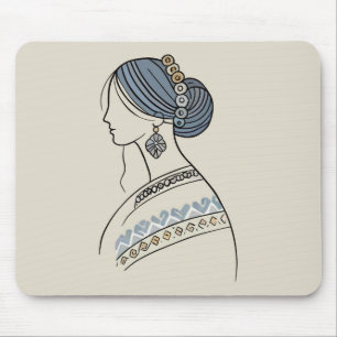 Elegant Ukrainian Folk Art Mousepad
