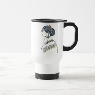 Elegant Ukrainian Folk Art Travel Mug