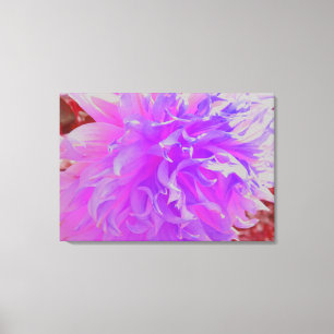 Elegant Ultra-Violet Decorative Dahlia Flower Canvas Print