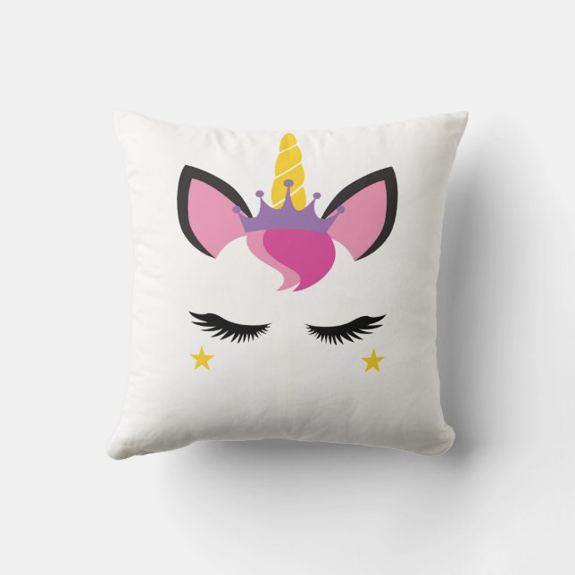 Elegant unicorn pillow (Back)