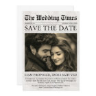 Elegant Unique Fun Newspaper Photo Wedding