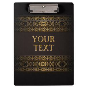 Elegant Unique Golden Clipboard