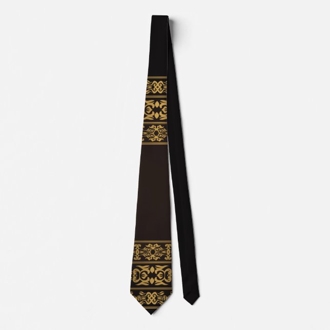 Elegant Unique Golden Tie (Front)