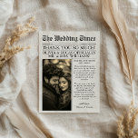 Elegant Unique Newspaper Photo Wedding Thank You Card<br><div class="desc">Make your wedding memories last with our Elegant Unique Newspaper Photo Wedding Thank You Card! • Vintage-inspired design: Combines classic newspaper aesthetics with modern photography for a truly unique look • Fully customisable: Easily personalise your card with your favourite wedding photo and custom text • Black and white elegance: Timeless...</div>